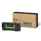 Ecotone - Lexmark 58D1000 Reman Toner - Rendement Standard - Noir-Couleur: Noir