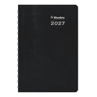 Blueline - 2027 Agenda quotidien DuraGlobe avec reliure à double spirale et couverture souple – 8 po x 5 po – couleurs assorties – bilingue-Horaire de rendez-vous de 7 h a.m. à 7 h 30 p.m., à intervalles de 30 minutes pour la semaine complète