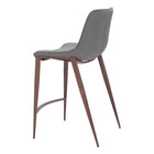 Zuo - Magnus Tabouret de comptoir - Slate Gris/Noyer - Ensemble de 2-7
