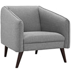 Modway - Slide Tissu rembourré Fauteuil - Gris clair-Fauteuil contemporain