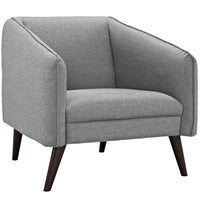 Modway - Slide Tissu rembourré Fauteuil - Gris clair-Fauteuil contemporain