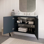 Modway - Bryn Support mural de 36" Vanette de salle de bain - Gris blanc-Conception murale