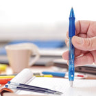 BIC - Stylos Gelocity à encre gel rétractables – 0,7 mm – bleus – paquet de 12-Pointe moyenne 0,7 mm
