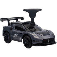 Qaba - Maserati GT2 voiture à glisser bébé homologuée sit to stand - gris-La licence Maserati GT2 garantit un design authentique 