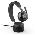 JLab - Epic Work Casque supra-auriculaire sans fil ANC - graphite-Système d'accueil 2 en 1 : chargement + hub USB