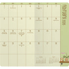 DateWorks - Planificateur de poche mensuel 2026-2027 - 3,5 po x 6,5 po - Amoureux des Plantes - Anglais-Matériau de couverture durable DOUX AU TOUCHER avec coins arrondis
