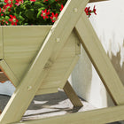 Outsunny - Jardin surélevé à 3 niveaux - 26 po x 30 po x 30 po - vert clair-La surface est recouverte d'une peinture à base d'eau, adaptée à une utilisation en extérieur 