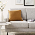 Modway - Enhance 18 po Performance Velvet Coussin décoratif in Cognac-Performance Velvet Sham
