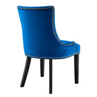 Modway - Marquis Performance Velvet Chaises de salle à manger Ensemble de 2 - Marine-Assemblée requise