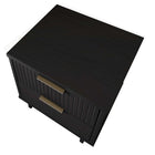 Manhattan Comfort - Table de nuit moderne Granville 46 cm à 2 tiroirs - Noir-Garantie limitée du fabricant de 30 jours