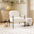 Zuo - Chicago Fauteuil d’appoint - Ivoire-Supporte jusqu'à 250 lb