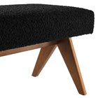 Modway - Lyra 63" Boucle Tapis Banc - Noir-8