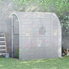 Outsunny - Serre adossée d’extérieur 7 pi x 3 pi x 7 pi-Vous pouvez le placer à côté de votre maison, garage, grange ou abri, car il a été conçu à cet effet  
