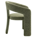 Modway - Oslo Tonneau Tissu tapis Chaise d’accent pour salle à manger - Feuille-7