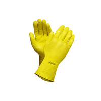 Ronco - Gants de latex de Hospeco, grand, Naturel, paquet de 12-Conforme au contact alimentaire Résistant aux produits chimiques et aux solvants