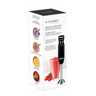 JS Gourmet - Mixeur plongeant à main - Noir-Lame en acier inoxydable