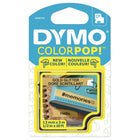 Dymo - Ruban étiquette ColourPOP! D1 - 1,3 cm x 304,8 cm (1/2 po x 10 pi) - noir/or-Ruban à étiquette D1 en plastique