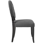Modway - Button Restauration Fauteuil d’appoint - Gris-Rembourrage en mousse dense pour le confort