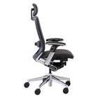 Nightingale - Fauteuil de travail à dossier moyen IC2 avec appui-tête réglable - Noir-L'appui-tête pivote vers l'intérieur et l'extérieur et s'ajuste de haut en bas sur un axe profilé