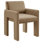 Modway - Daven Cuir végane Fauteuil à manger in Taupe-Fauteuil polyvalent pour salle à manger
