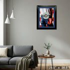 Bruce Springsteen Born in the USA Collage with Platinum LP - Impression encadree - 29" x 38"-Prêt à accrocher - livré entièrement assemblé