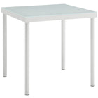 Modway - Harmony Terrasse extérieure Aluminium Table d’appoint - Blanc-Table d’appoint extérieure moderne