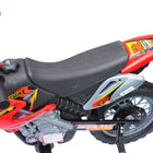 Aosom - Moto électrique pour enfants - dirt bike à batterie 6v - rouge-Batterie pleine de 6V pour 45 minutes d’utilisation continue avec sons et lumières 
