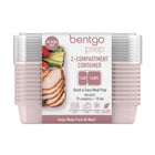 Bentgo - Boîte de conservation à 2 compartiment - Bleu ciel - Lot de 10-Plateaux repas à portions parfaites : Plus besoin de mesurer vos portions - le volume est déjà indiqué en relief sur le plateau