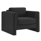 Modway - Visible Tissu Boucle Fauteuil - Noir-Chaise d’accent moderne