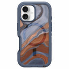 OtterBox - Coque Defender XT transparente pour iPhone 16 - Marbre du désert élevé-Ouverture conçue avec précision pour une interaction facile avec la caméra