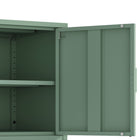 Manhattan Comfort - Ava 23,6 po Buffet Moderne d’Appoint - Vert-Pieds en métal avec patins de protection réglables pour une stabilité sur mesure