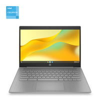 HP - 14 po Chromebook avec 3 mois d'abonnement à Google AI Pro - Processeur Intel Celeron N4500 - 64 Go eMMC - 4 Go RAM - Chrome OS-Des performances réactives pour tous vos besoins : restez productif avec le processeur Intel , beaucoup de stockage et des outils et applications essentiels pour le travail et les loisirs
