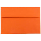 JAM Paper - Enveloppes d'invitation colorées A7 - 5 1/4 x 7 1/4 - orange recyclé - Paquet de 100-Caractéristiques de l'enveloppe : Fermeture à rabat droit en gomme, finition papier lisse de haute qualité, 30 % recyclé