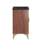 Modway - Daylight 24" Vanette de salle de bain - Noyer noir-Matchs non inclus
