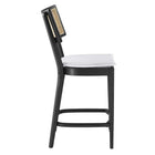 Modway - Caledonia Tabourets de comptoir - Noir Blanc - Ensemble de 2-Assemblée requise