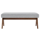 Modway - Lyra 47" Tissu tapis Banc - Gris clair-Assemblée requise