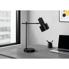 Monarch Specialties - Luminaire - 21 po H Lampe De Table - Port Usb Inclus - Métal Noir - Abat-Jour Noir - Moderne-Doté d'un cordon noir de 6 pieds de long et d'une ampoule de 40W/120V (non incluse), cet éclairage d'appoint tendance et pratique contribuera à éclairer un salon, une chambre à coucher ou un espace de bureau