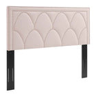 Modway - Greta Performance Velvet Tête de lit King/King de Californie, Rose-Tête de lit King/King de Californie