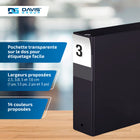 Davis Group Super économie, Reliure à anneaux ronds 3 po, paquet de 6 –Noir-Anneau Rond, Non-Verrouillage