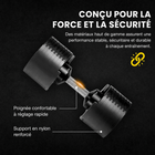 MotionGrey - Ensemble  de 2 haltères réglables V3 avec réglage rapide par rotation - 9 à 53 lb-7