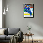 Elias Pettersson Vancouver Canucks Skating sur toile - Toile encadree - 22" x 31"-Prêt à accrocher - livré entièrement assemblé