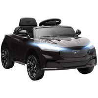 Qaba - Voiture électrique pour enfants Ford Mustang Mach-E sous licence 12V - noir-Sous licence officielle Ford Mustang Mach-E, un cadeau élégant pour les enfants 