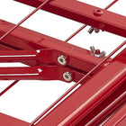 Modway - Horizon Acier inoxydable Cadre de lit simple, Rouge-Capacité de poids jusqu’à 1300 lb