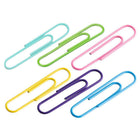 JAM Paper - Trombones jumbo colourés - grands 2 po - assortiment printanier - 6 paquets de 75-Taille : 2 pouces (jumbo) | Gardez vos piles de papier organisées avec des trombones colourés