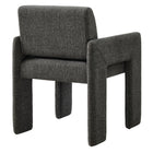 Modway - Daven Tissu Chaise de salle à manger rembourrée in Fusain-Assemblée requise