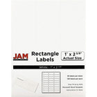 JAM Paper Étiquettes postales, 2 5/8 x 1 po, blanc, 360 par paquet-Blanc