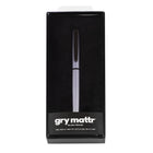 Gry Mattr − Stylo gel corps bleu/gris − accents de chrome noir − 0,7 mm-Encre noire