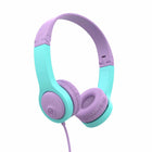 Jlab - Casque d’écoute filaire pliable JBuddies Gen 2 - Rose/Turquoise-Conçu pour les enfants de 2 ans et plus.
