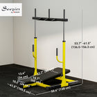 Soozier - Machine Réglable D’Extension Et De Flexion Des Jambes - Capacité 660 Lbs-Accueille trois supports de poids pour une résistance réglable jusqu'à 286 lb  