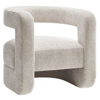 Modway - Jaylin Rembourré Chenille Chaise d’accent - Gris colombe-Sellerie en chenille